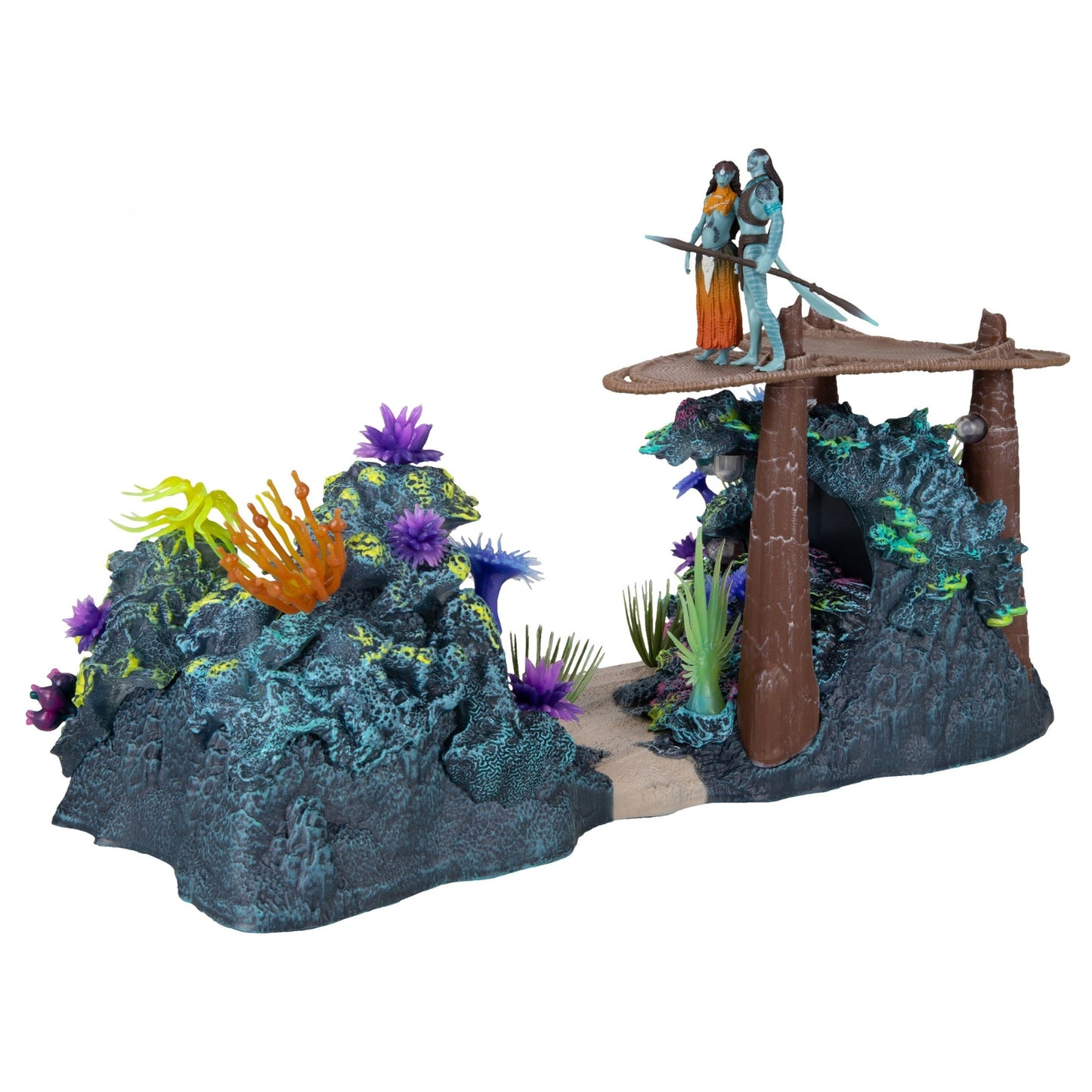 Tonowari and Ronal With Metkayina Reef Diorama From Avatar The Way of Water