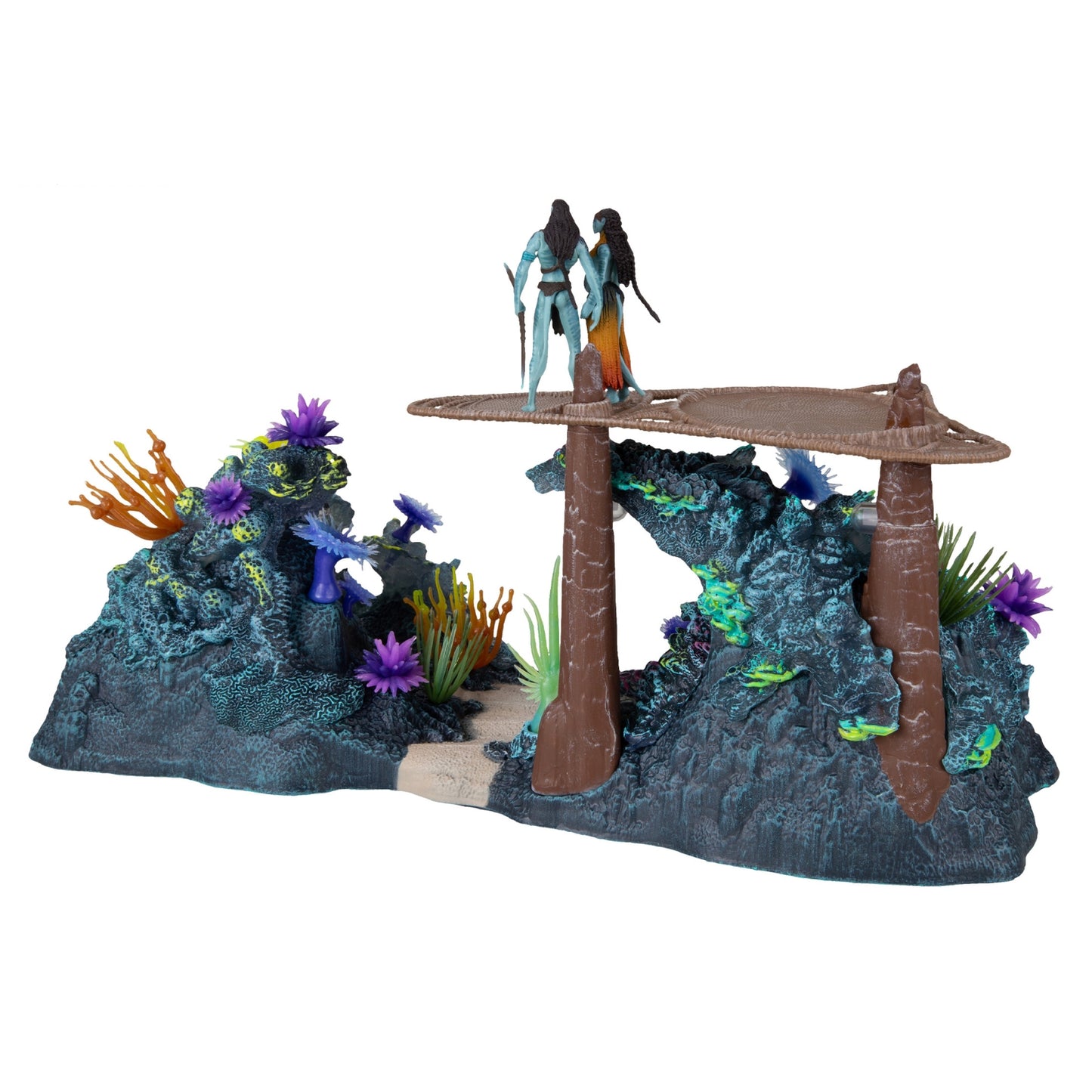 Tonowari and Ronal With Metkayina Reef Diorama From Avatar The Way of Water