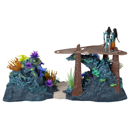 Tonowari and Ronal With Metkayina Reef Diorama From Avatar The Way of Water