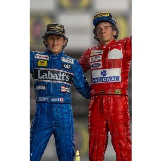 Ayrton Senna And Alain Prost Ayrton Senna (The Last Podium Deluxe Art 1993)
