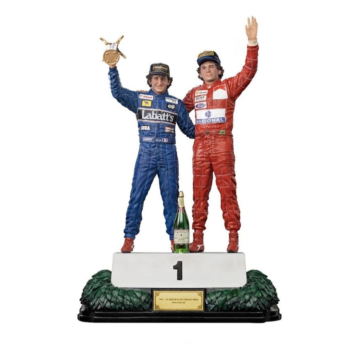 Ayrton Senna And Alain Prost Ayrton Senna (The Last Podium Deluxe Art 1993)