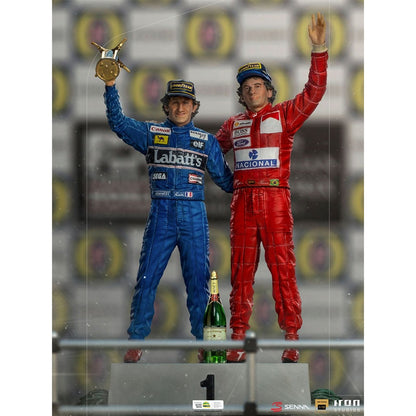 Ayrton Senna And Alain Prost Ayrton Senna (The Last Podium Deluxe Art 1993)