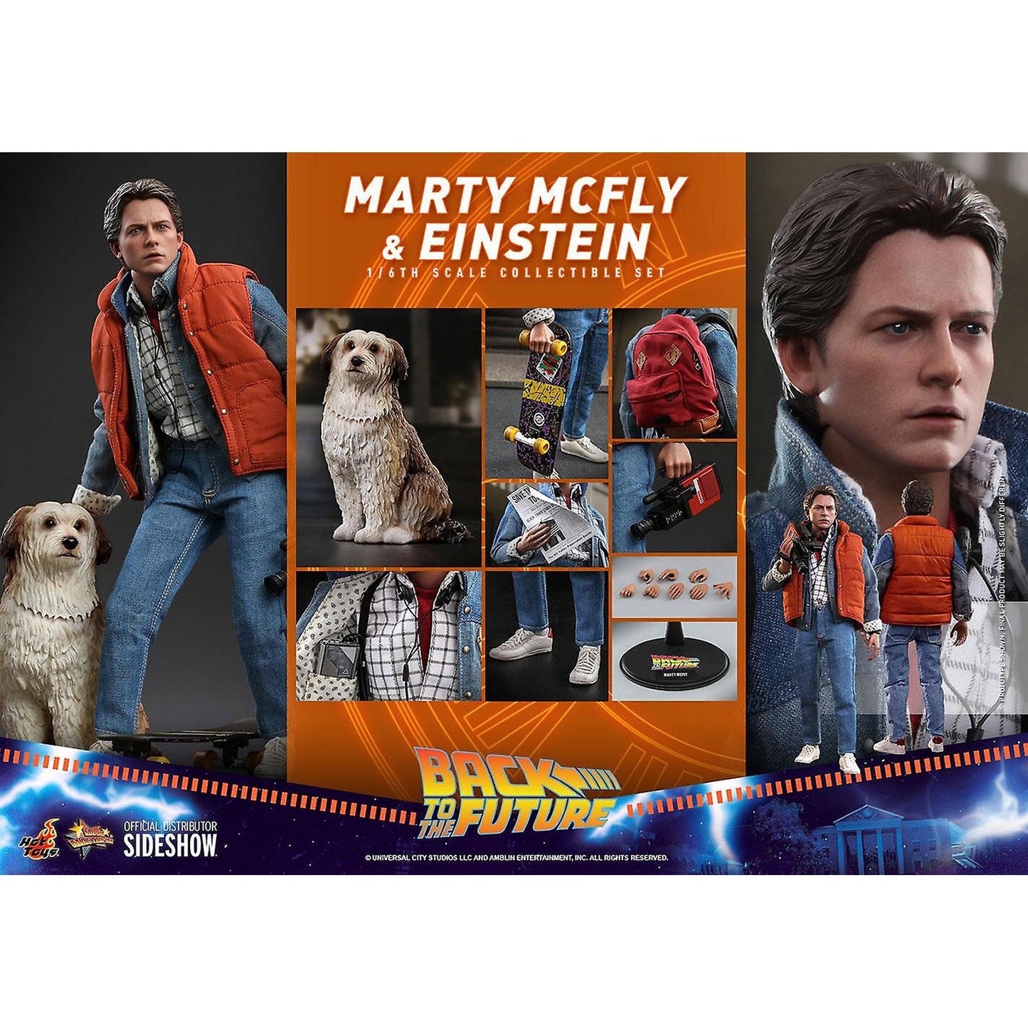 Marty And Einstein Figure Set From Back To The Future