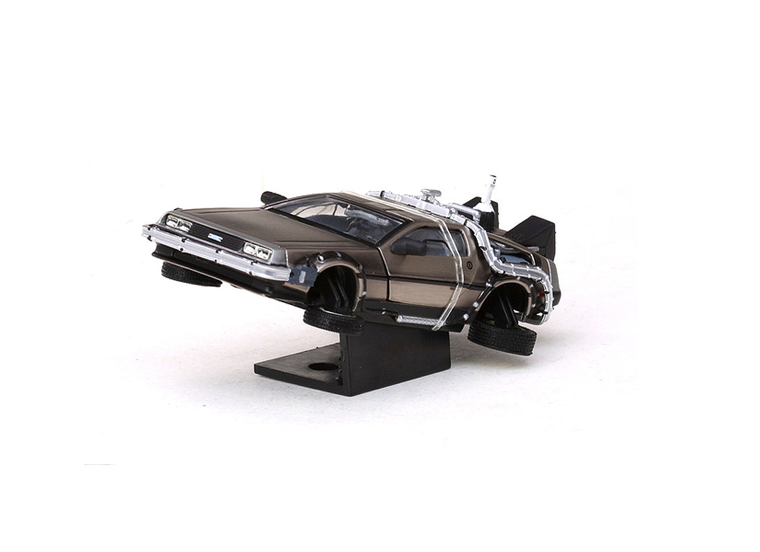 DeLorean DMC 12 Flying Version From Back To The Future Part 2 in Silver