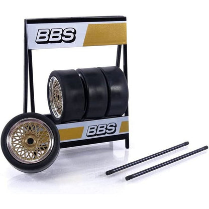 BBS Set of 4 Wheels (Silver and Gold) in Silver/Gold