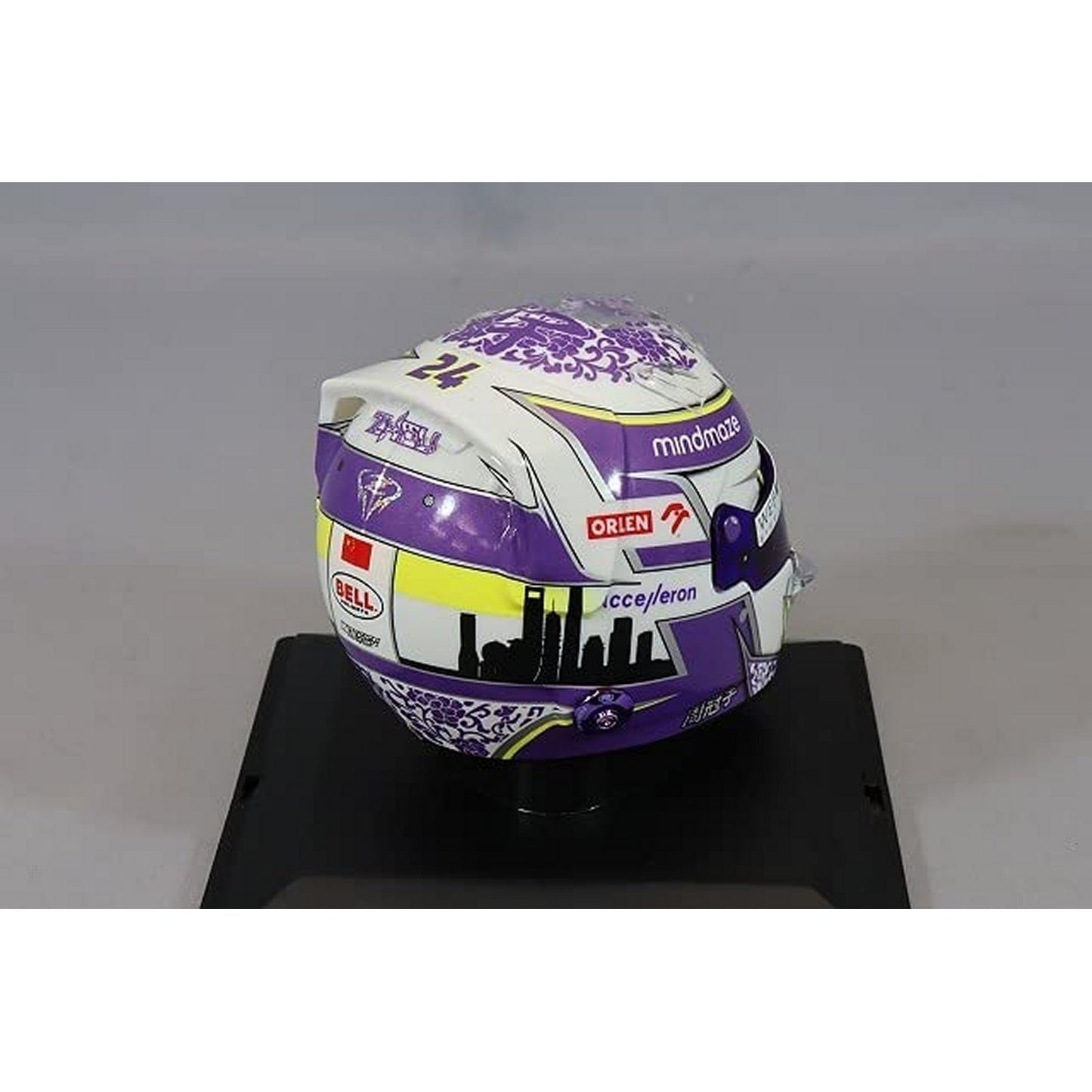 Bell Alfa Romeo Replica Helmet Zhou Guanyu (2022) in White/Purple