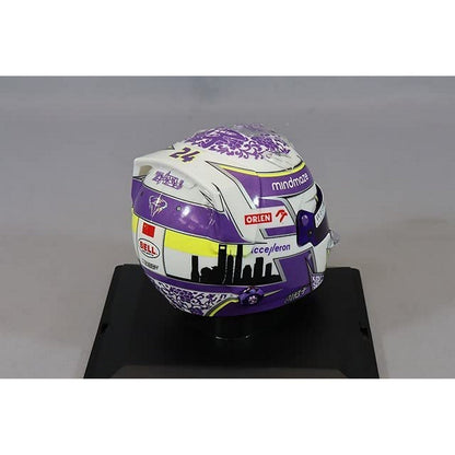 Bell Alfa Romeo Replica Helmet Zhou Guanyu (2022) in White/Purple