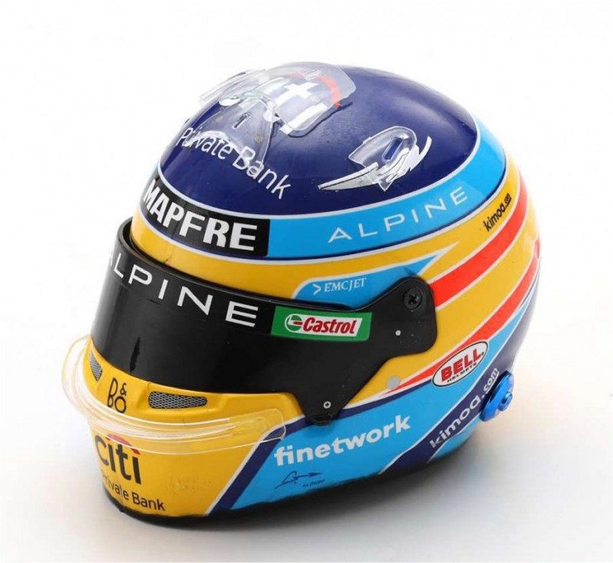 Bell Alpine Fernando Alonso (2021) in Yellow/Blue