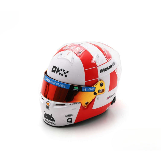 Bell McLaren F1 Team Lando Norris (Triple Crown Monaco GP 2023) in White/Red