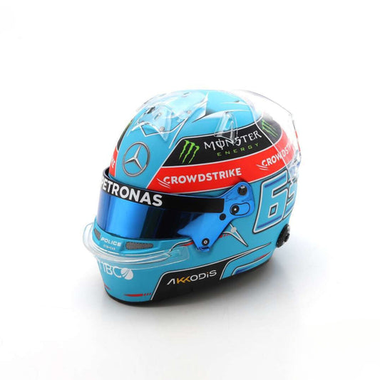 Bell Mercedes AMG Petronas Replica Helmet George Russell (Brazilian GP 2022) in Blue