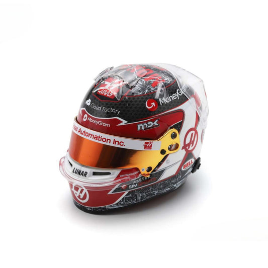 Bell MoneyGram Haas F1 Team Kevin Magnussen (Monaco GP 2023) in White/Black/Red