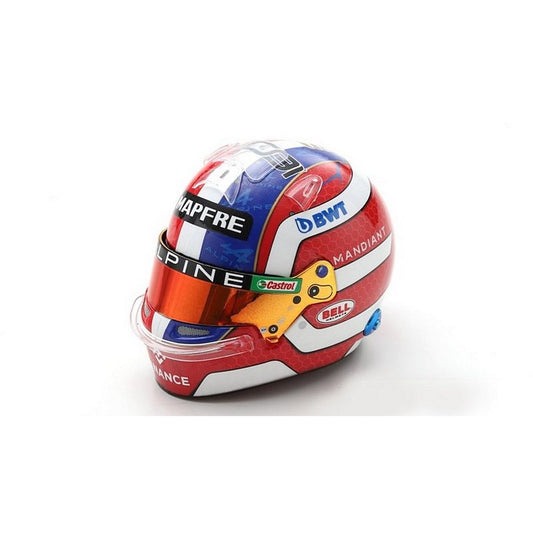 Bell Replica Helmet Esteban Ocon (Alpine 2022) in Red/White/Blue