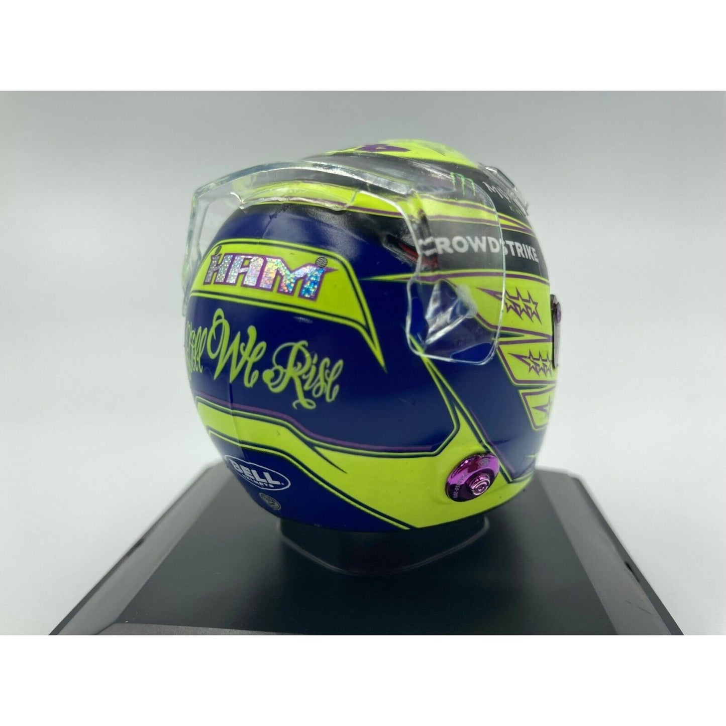 Bell AMG Petronas Replica Helmet Lewis Hamilton (2022) in Blue/Yellow