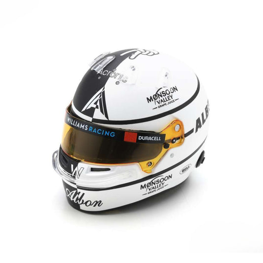 Bell Replica Helmet Williams Racing Alexander Albon (British GP 2023) in White/Black