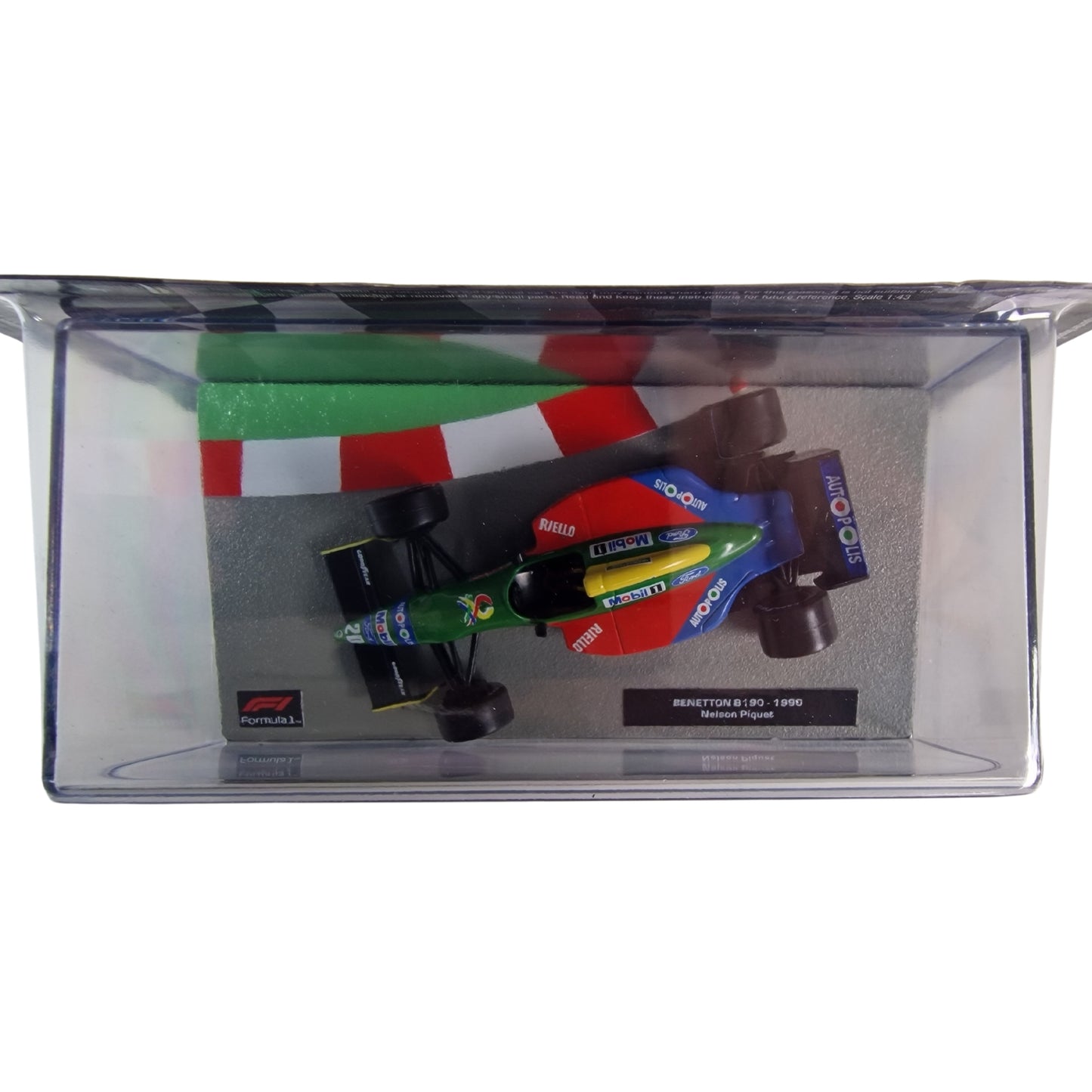 Benetton B190 Nelson Piquet (1990) in Red/Blue/Green