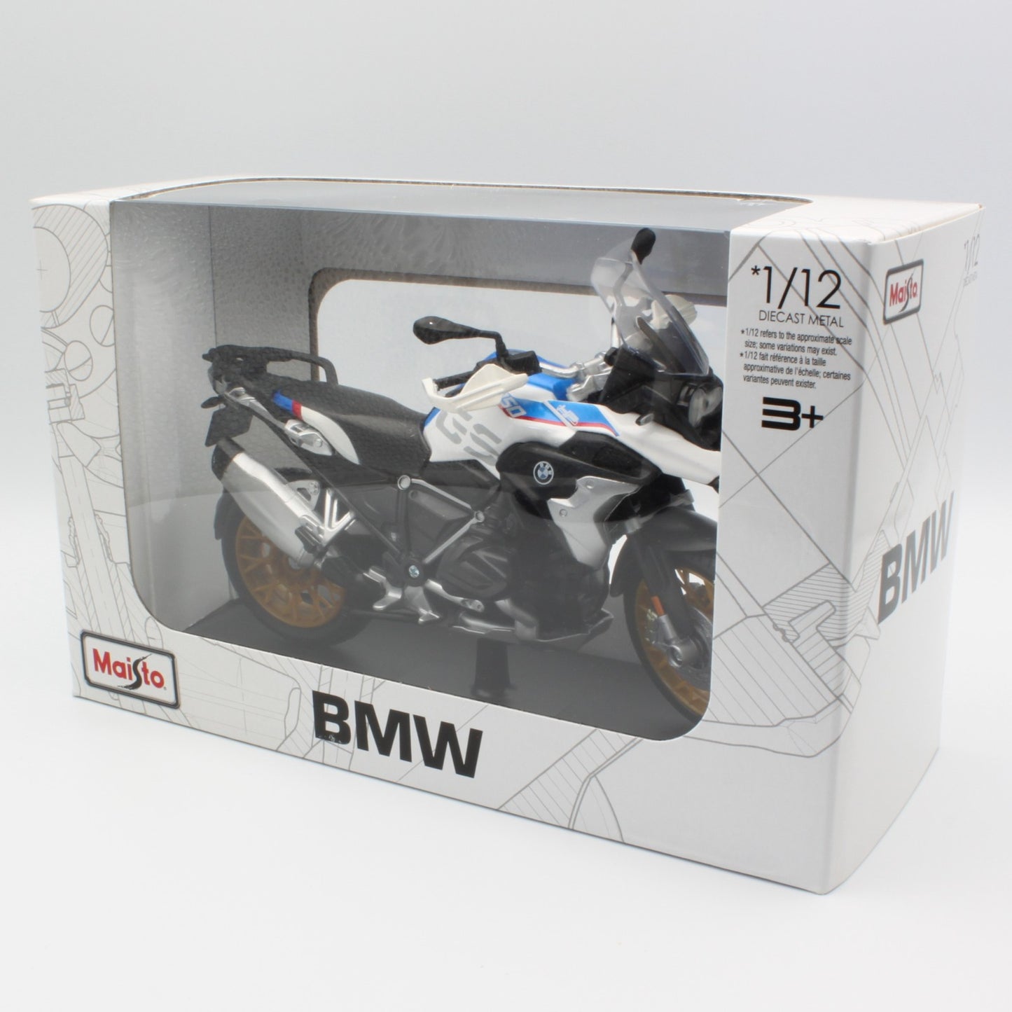 BMW R1250 GS in White/Blue