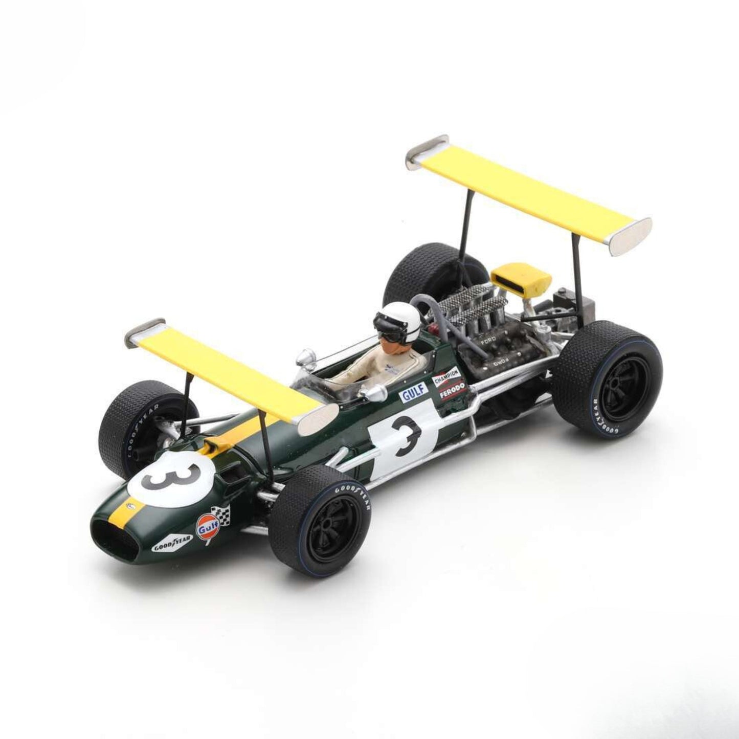 Brabham BT26A Jack Brabham (No.3 Spanish GP 1969) in Green/Yellow