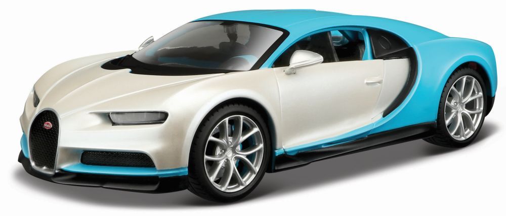 Bugatti Chiron (2016) in Blue and White