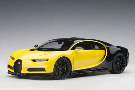 Bugatti Chiron (2017) in Molsheim Yellow and Nocturne Black