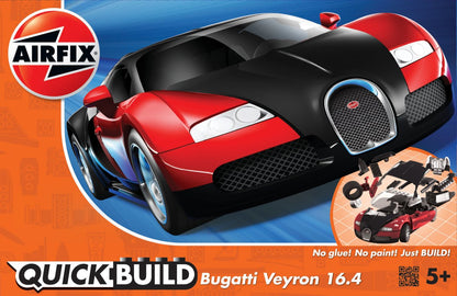 Bugatti Veyron 16.4 (Quickbuild) [Kit] in Black/Red