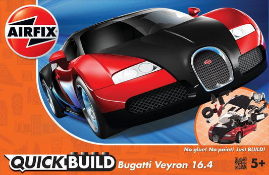Bugatti Veyron 16.4 (Quickbuild) [Kit] in Black/Red