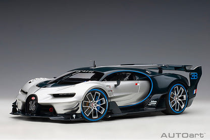 Bugatti Vision GT (2015) in Silver and Blue Carbon