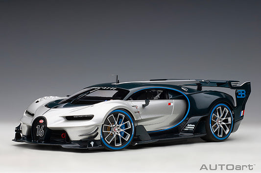 Bugatti Vision GT (2015) in Silver and Blue Carbon