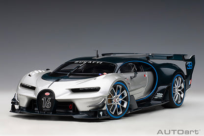 Bugatti Vision GT (2015) in Silver and Blue Carbon