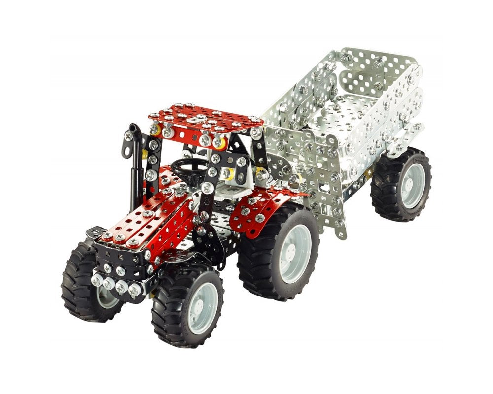 Case IH Puma CVX230 Tractor with Trailer [Kit] in Red and Silver