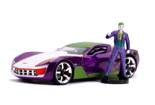 Chevrolet Corvette Stingray (With Joker figure 2009) in Purple