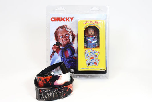 Chucky Figure plus Lowlife Graveyard Shift Belt Poseable Figure From Child's Play