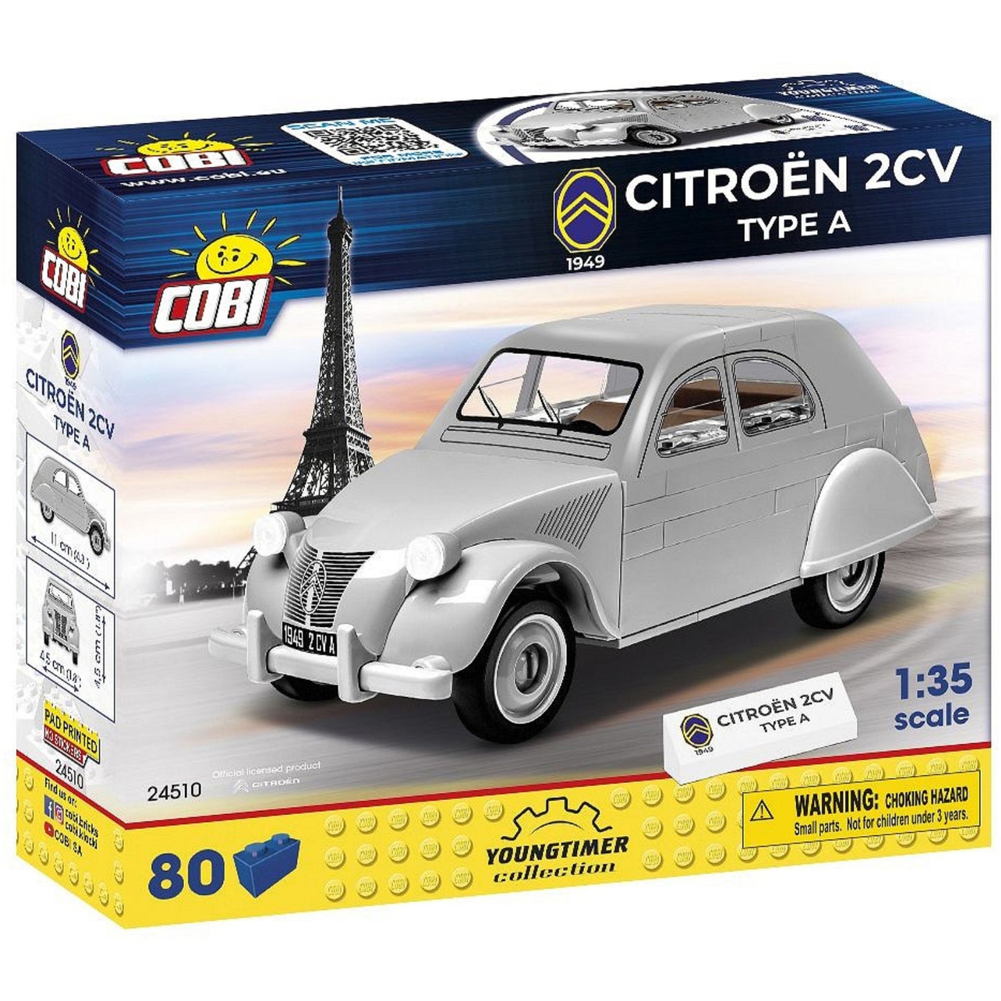Citroen 2CV Type A [Kit] in Grey