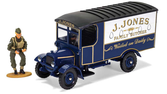 Thornycroft J. Jones Family Butcher Van From Dad's Army in Blue