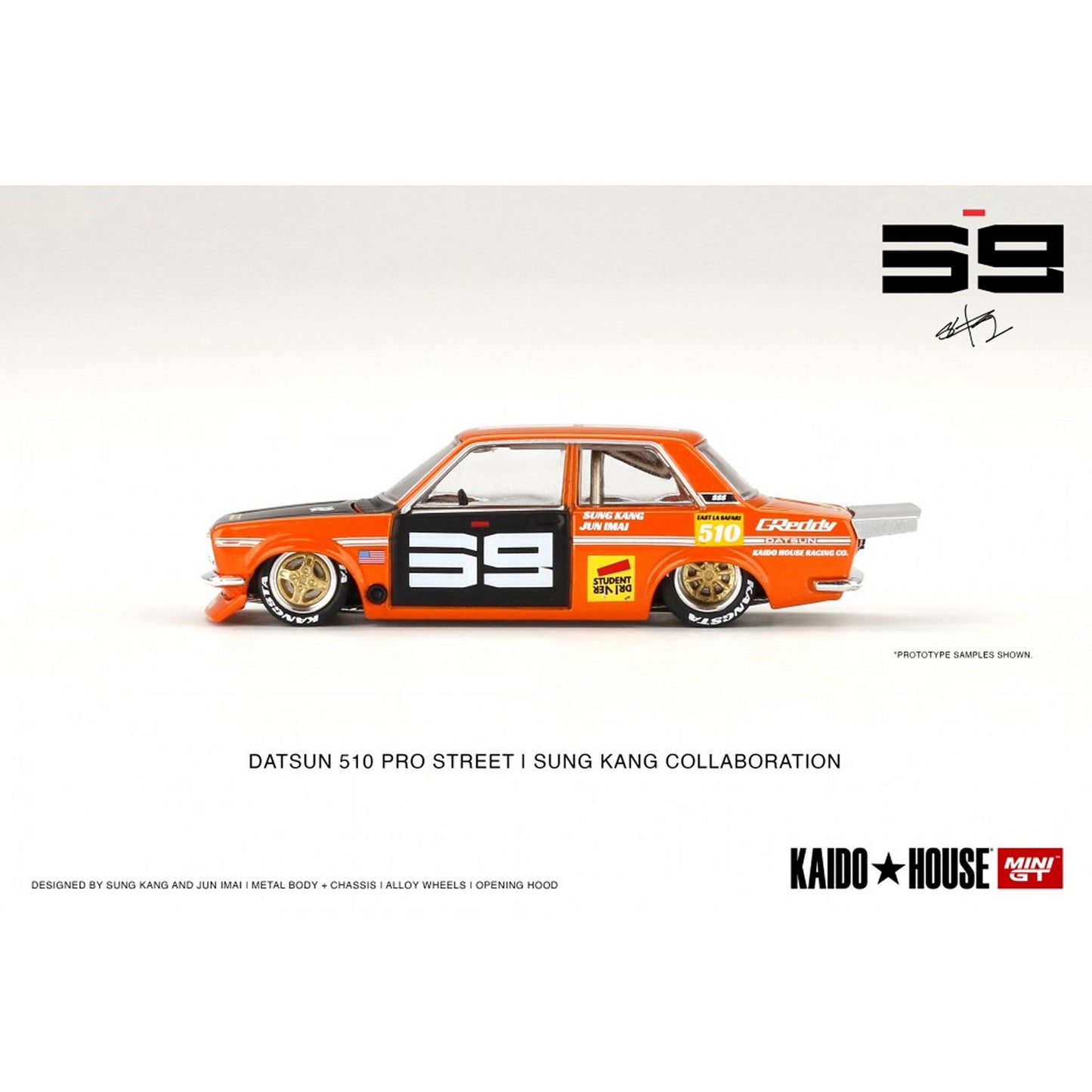 Datsun 510 Pro Street (Kaido House Custom) in Orange