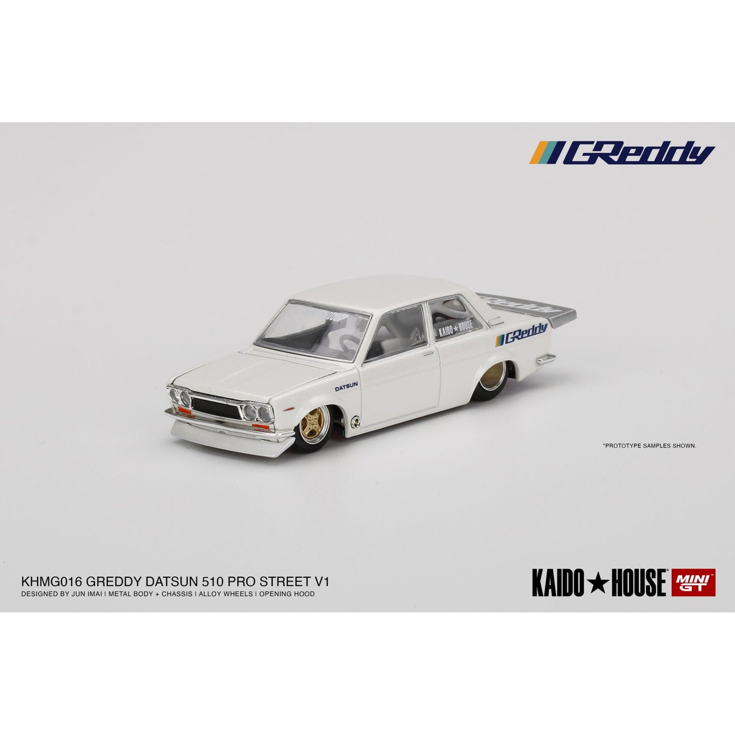 Datsun 510 Pro Street (Kaido House Greedy) in Pearl White
