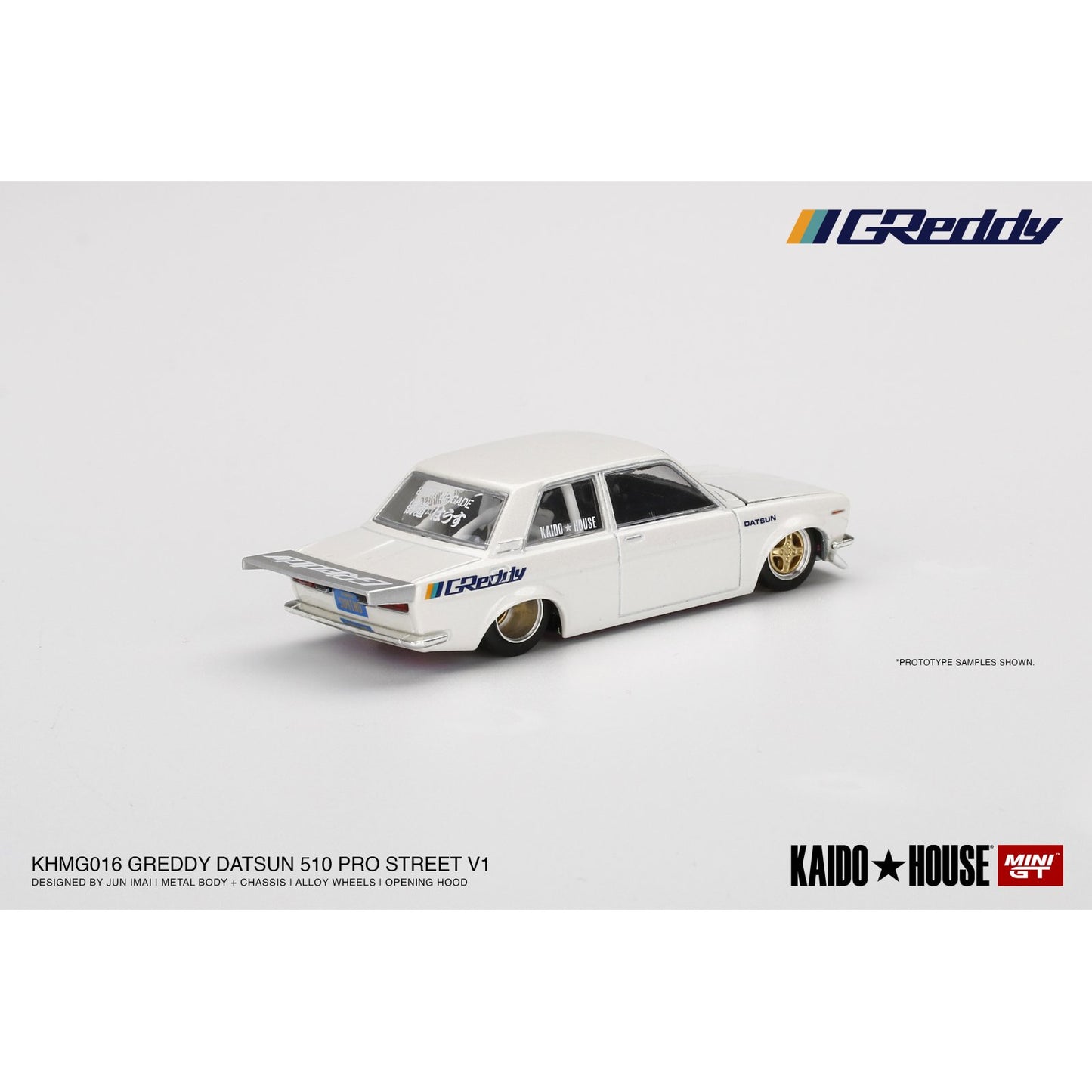 Datsun 510 Pro Street (Kaido House Greedy) in Pearl White