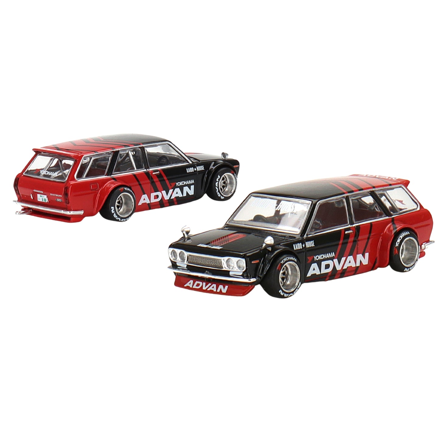 Datsun 510 Wagon Advan (Kaido House Custom) in Red/Black