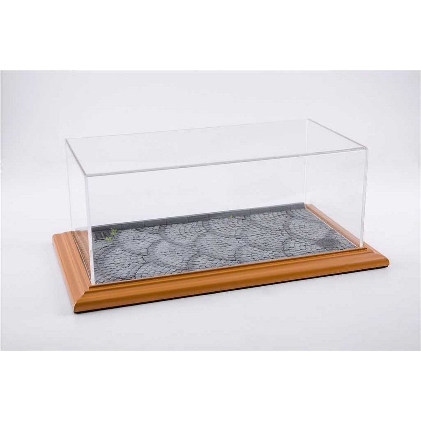 Diorama Based Display Case (Stone Street) in Brown/Grey