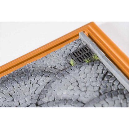 Diorama Based Display Case (Stone Street) in Brown/Grey
