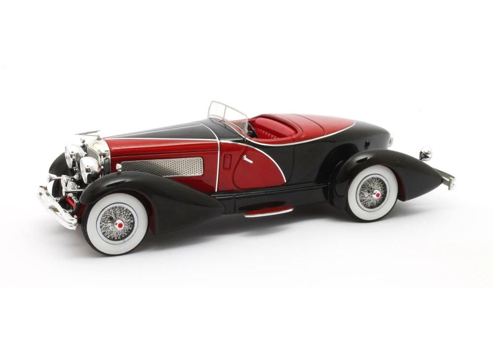 Duesenberg J SWB French True Speedster (1931) in Red and Black