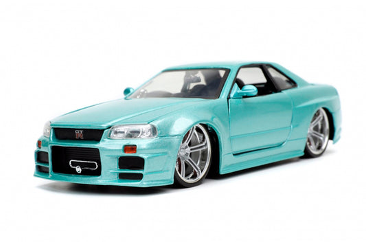 Nissan Skyline GT-R BNR34 From Fast And Furious in Blue/Green