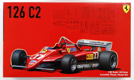 Ferrari 126c2 Gilles Villeneuve (1982) [Kit] in Red