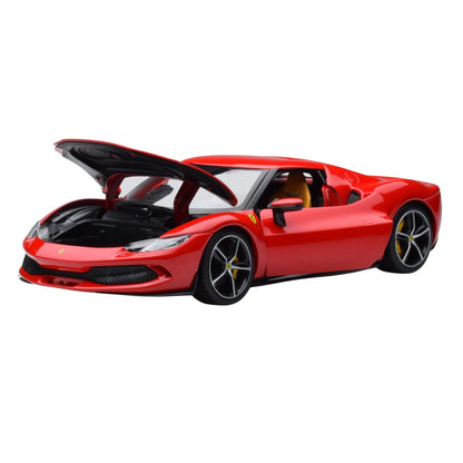 Ferrari 296 GTB Hybrid (830bhp V6 2021) in Rosso Corsa Red
