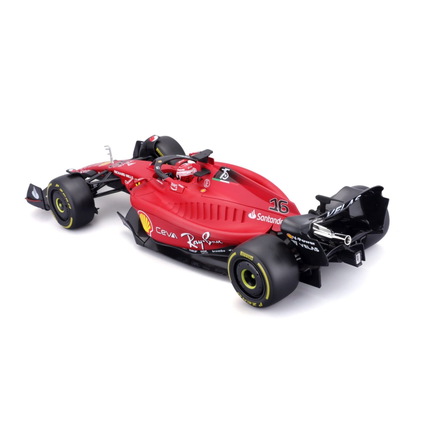 Ferrari F1-75 Charles Leclerc (With Helmet 2022) in Red