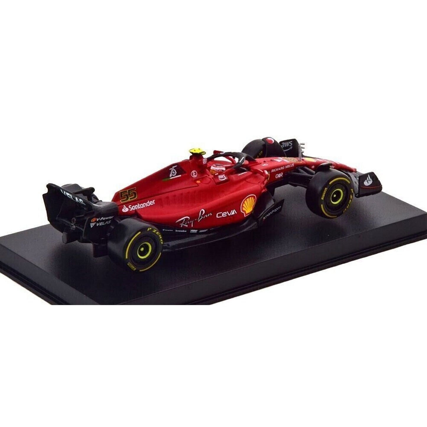 Ferrari F1-75 Carlos Sainz (With Helmet 2022) in Red
