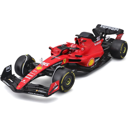 Ferrari SF-23 Charles Leclerc (No.16 With Helmet 2023) in Red