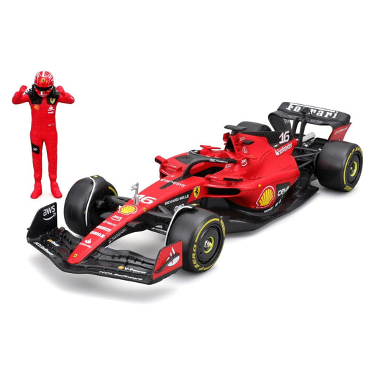 Ferrari SF-23 Charles Leclerc (With Driver Figure 2023) in Red