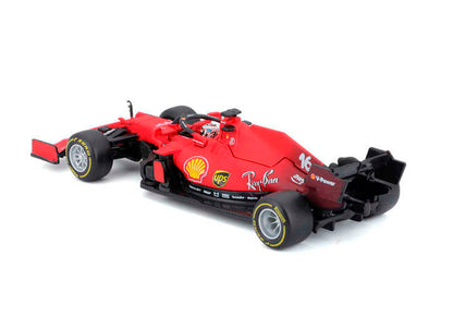 Ferrari SF21 Charles Leclerc (No. 16 F1 Team With Leclerc Helmet 2021) in Red