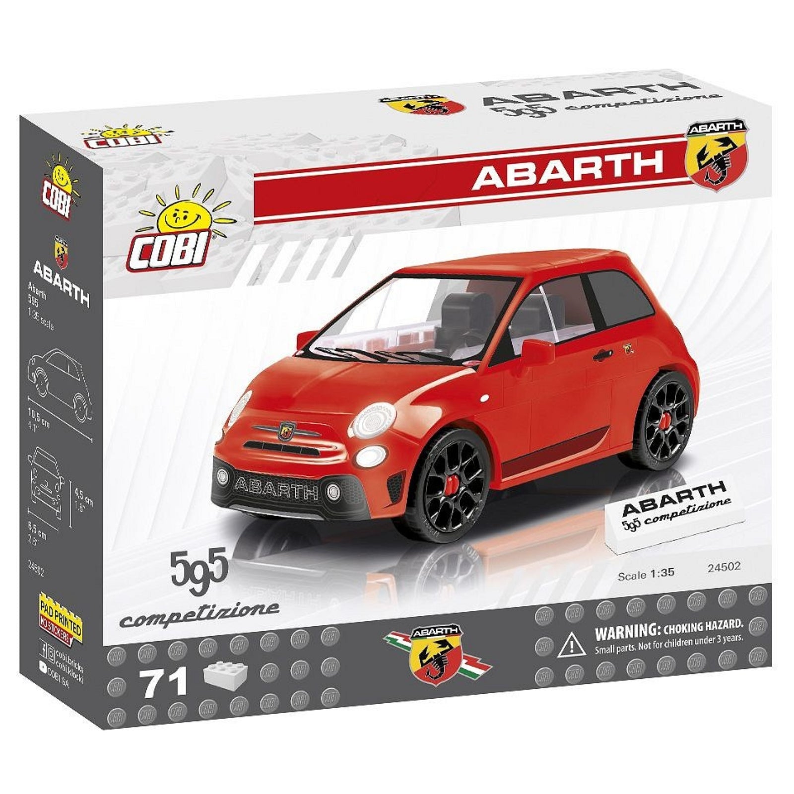 Fiat Abarth 595 Competizione [Kit] in Red | COBI Collectible