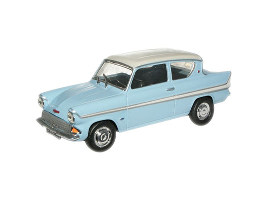 Ford Anglia 105E in Blue and White